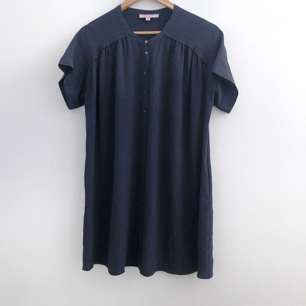 CALYPSO Short Sleeve 100% Silk Dress Size‎ Small